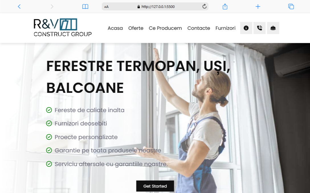 R&V Ferestre Website