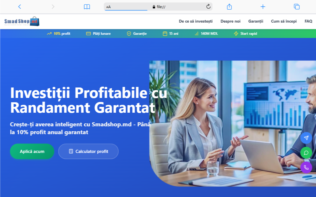 SMAD Invest Website